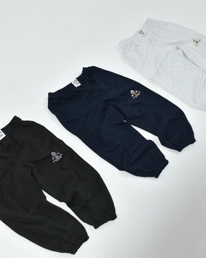 バーガージムスウェットロングパンツ ブラック