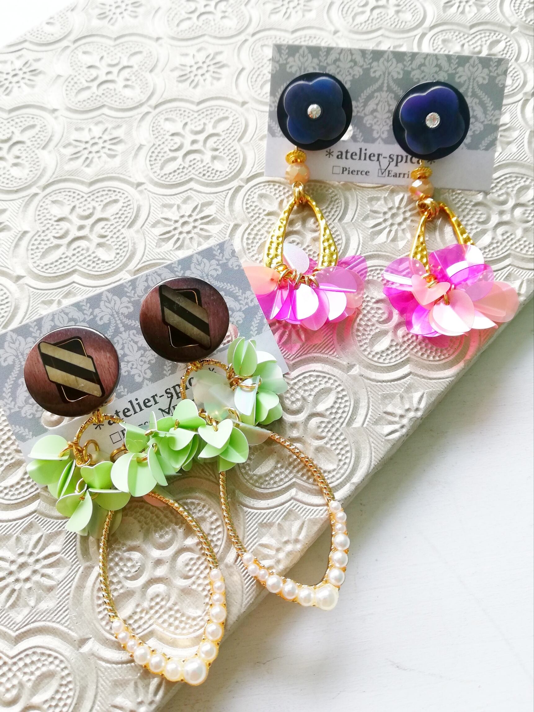 hnk様 ハンドメイドピアス 