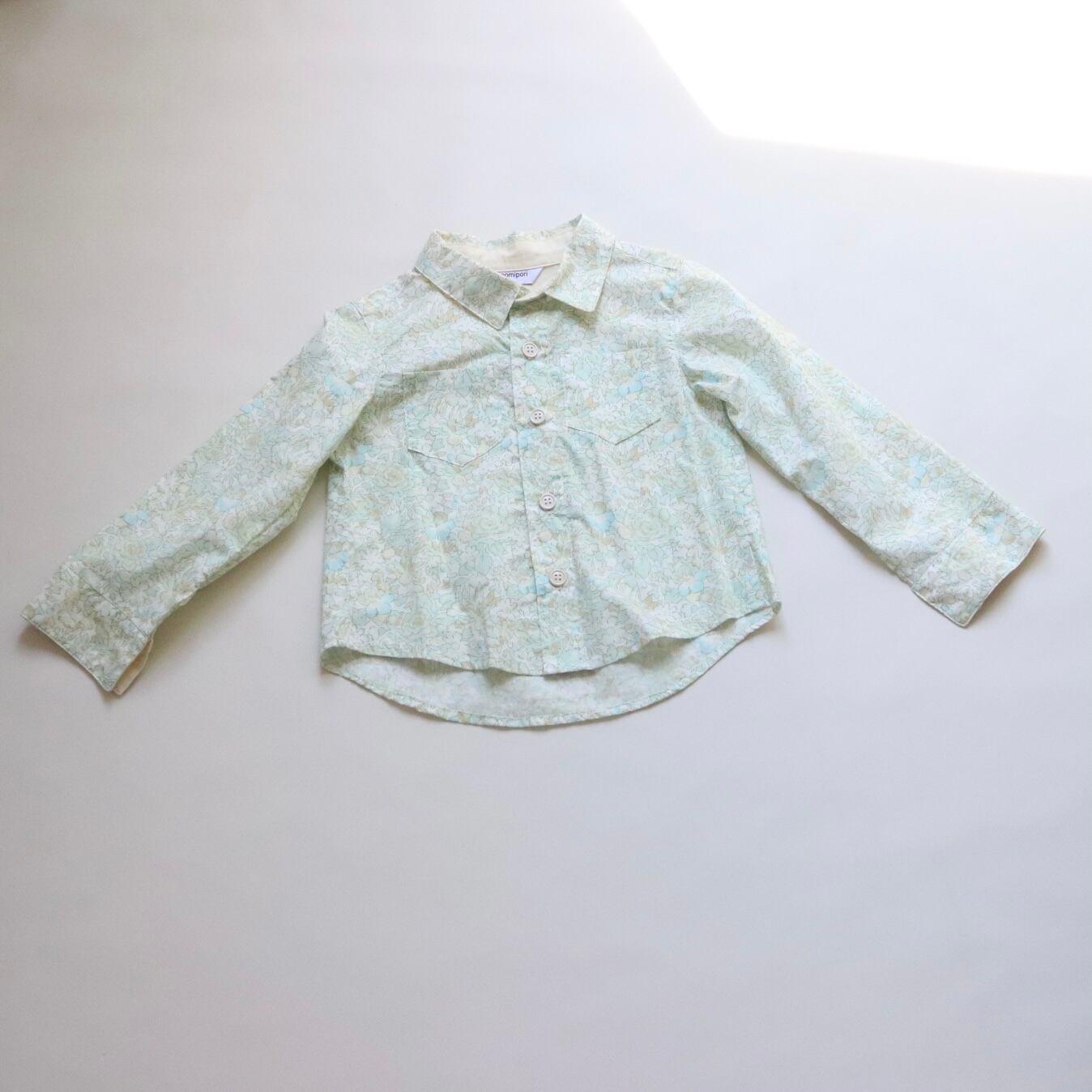 【sample】リバティ総柄シャツ/100cm