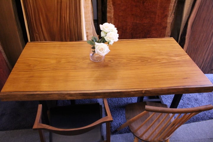 アサメラ_1850×880-940×65_柏店_テーブル天板/一枚板 19559 | 千年家具