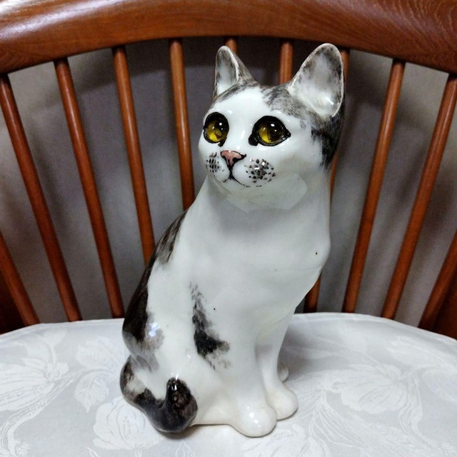 サイズ「7」 白黒お座り猫 美品❣️ウィンスタンレイキャット サイズ「7」 白黒お座り猫 美品❣️ウィンスタンレイキャット