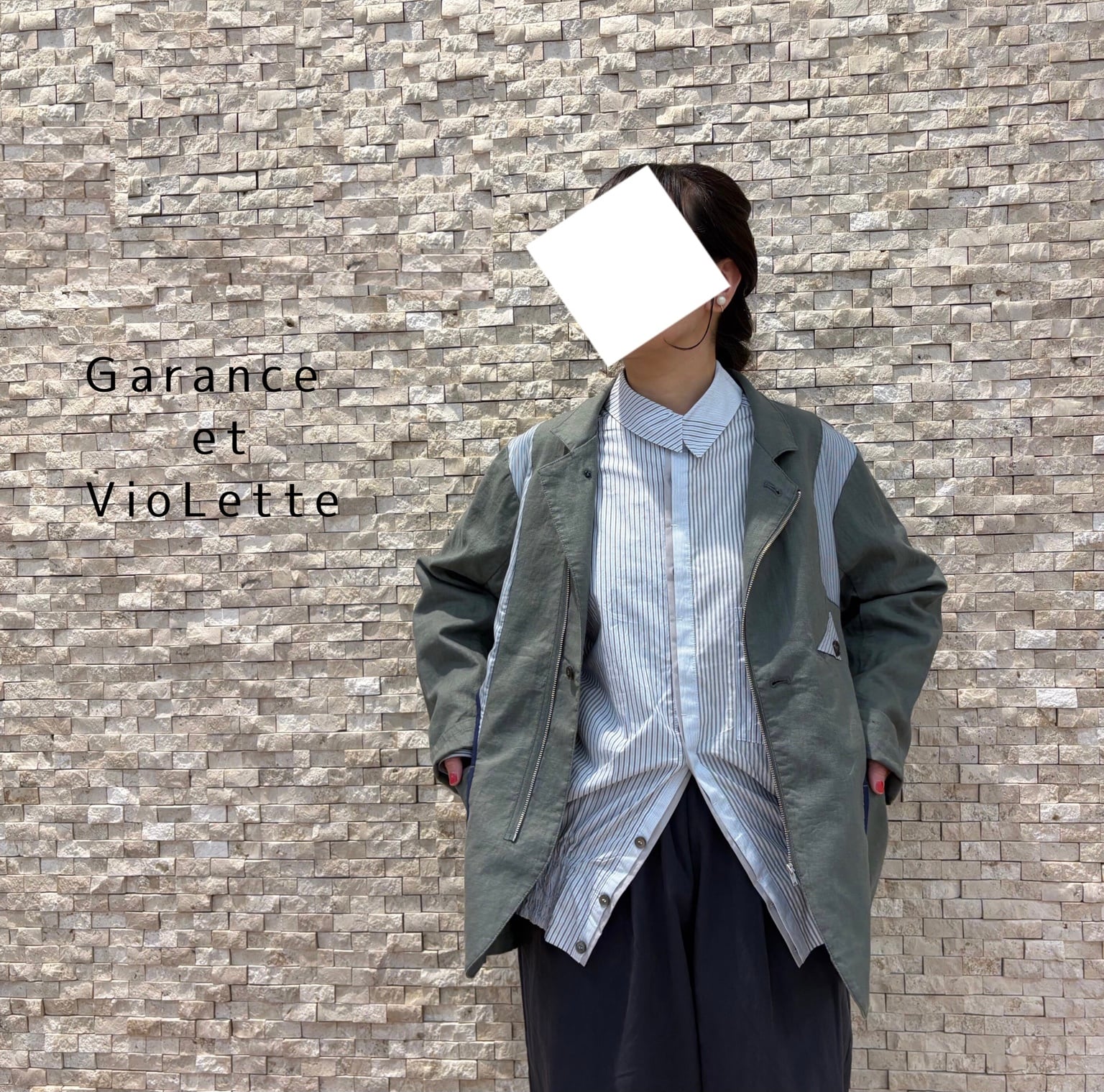 【Garance et VioLette】リネンテーラードジャケット(26155-6903P)
