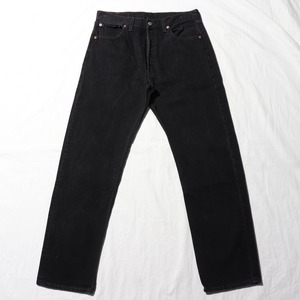 極美品 34×32 Levi’s 501 USA 00年 サルファーブラック デニムパンツ リーバイス