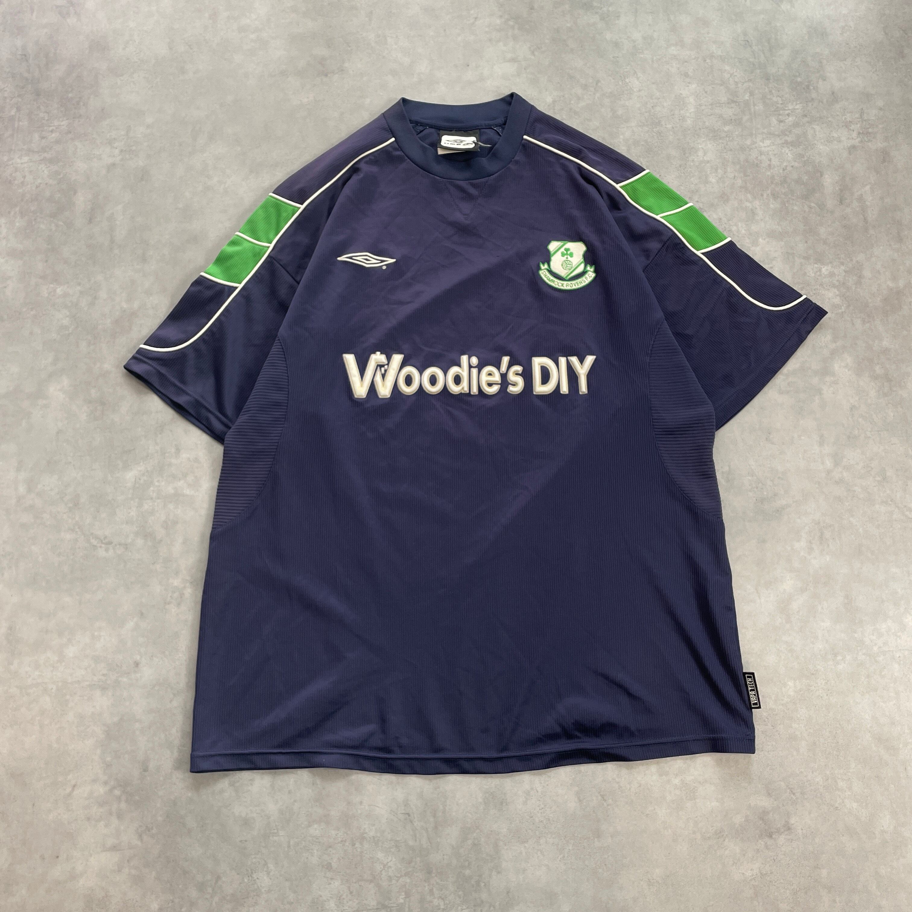 01/02 UMBRO アンブロ Shamrock Rovers サッカーシャツ