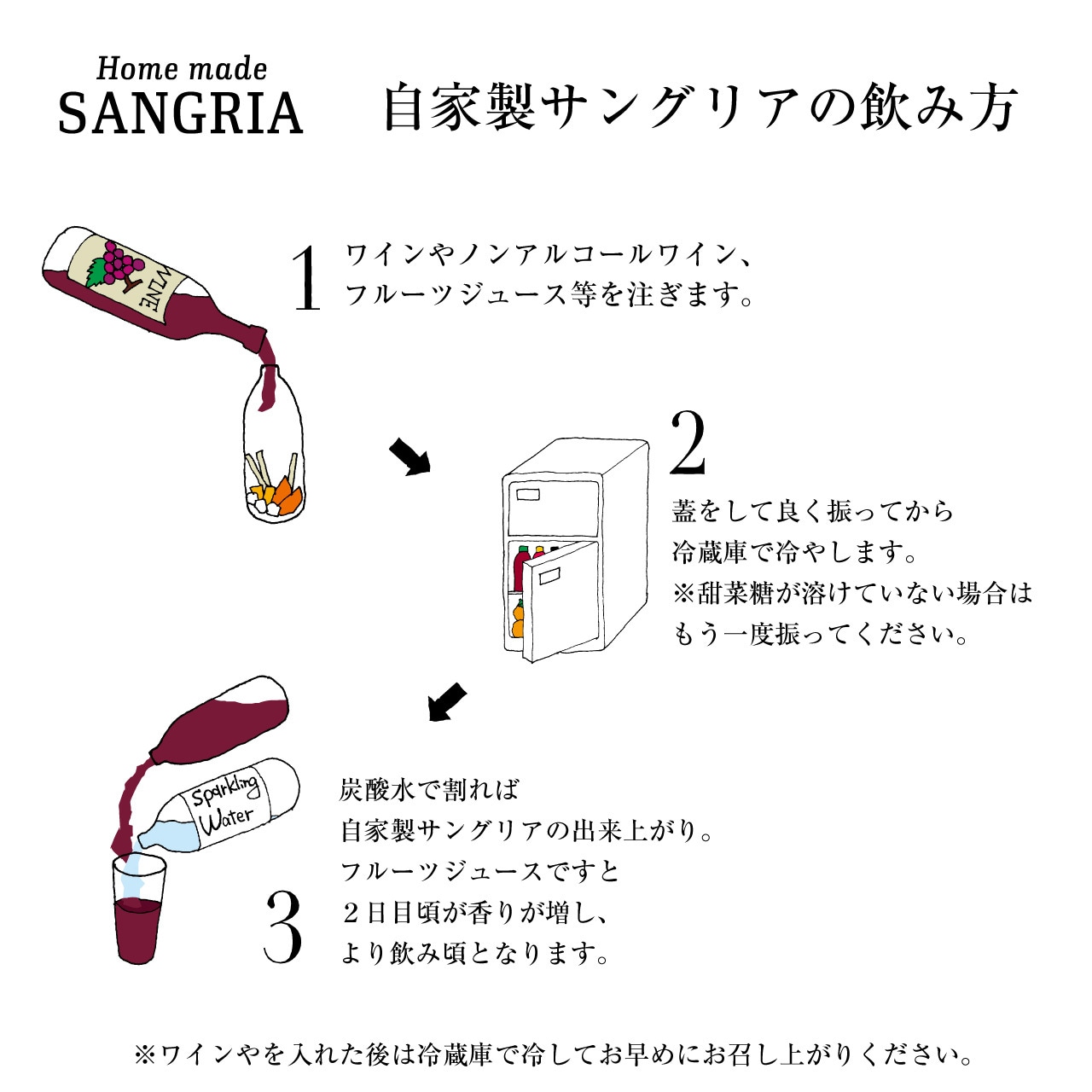 自家製フルーツサングリアの素　国産ブルーベリー