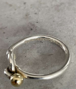 VINTAGE 90's TIFFANY&CO LOVE KNOT RING -18K-