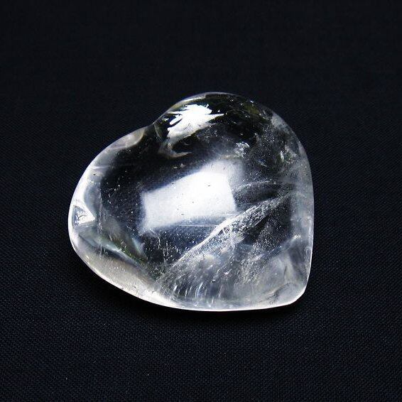 水晶 ハート置物 一点物 145-1503
