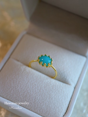 Milky Blue color opal Ring(天然石ミルキーブルーカラーオパールリング)