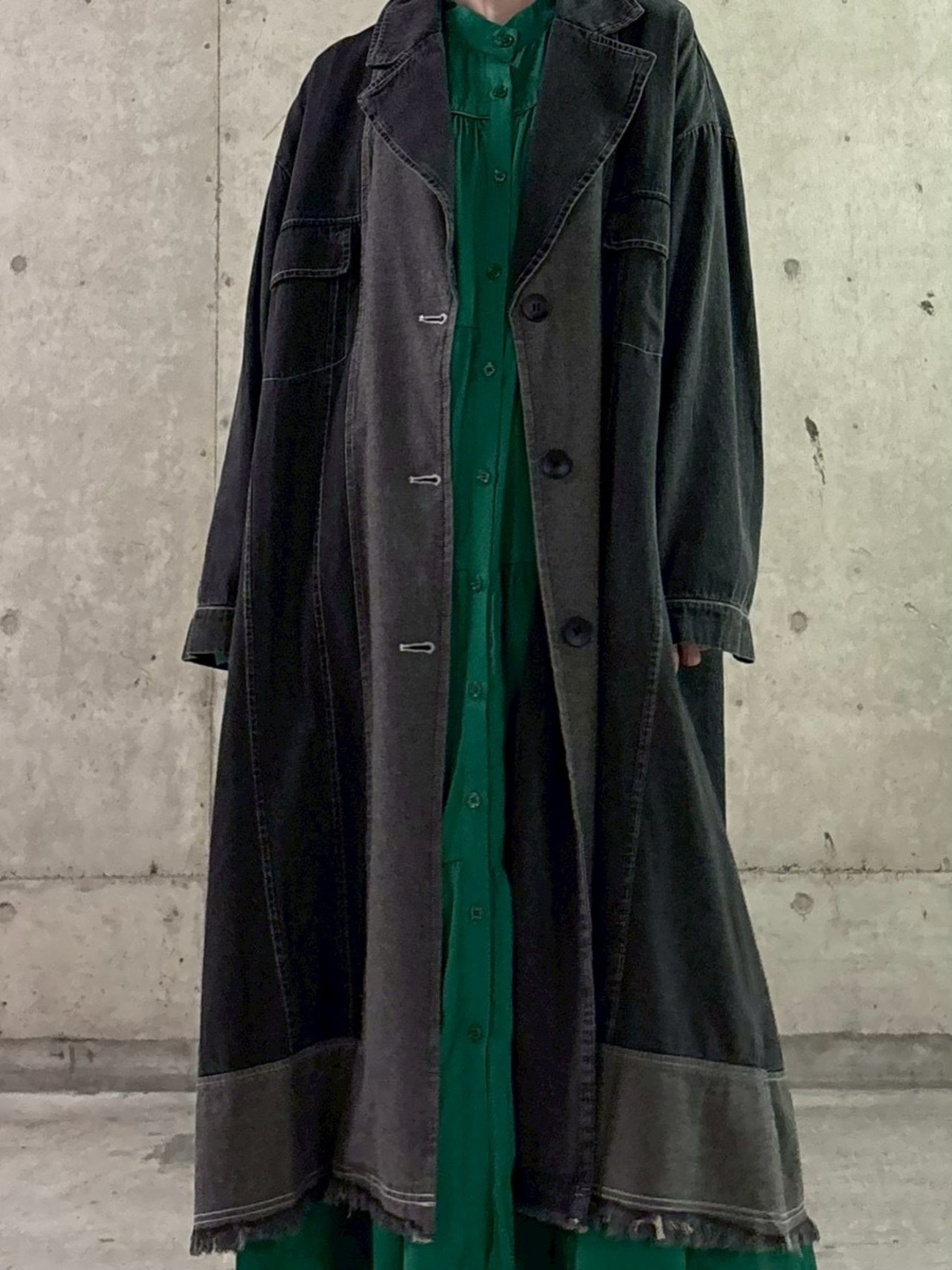 MMG118DEC ティアードシャツワンピース