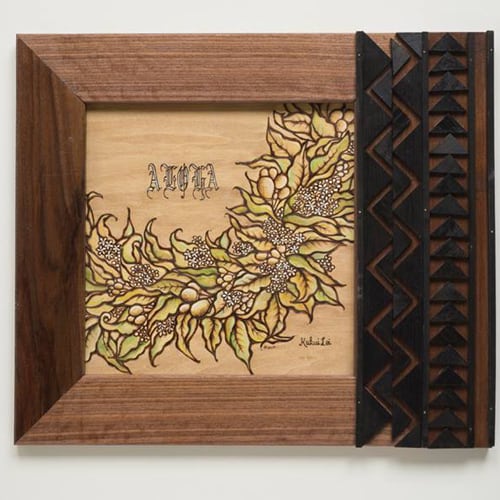 Art 【Kukui Lei・ Tapa柄フレーム】