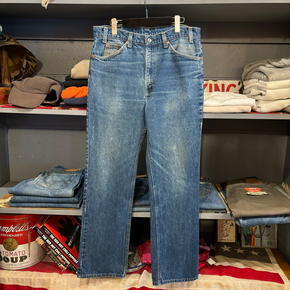 80s USA製リーバイス317 517 ハチマル 撃ち殺し ブーツカット実寸W34L27