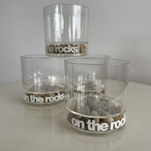 70s "on the rocks" glass