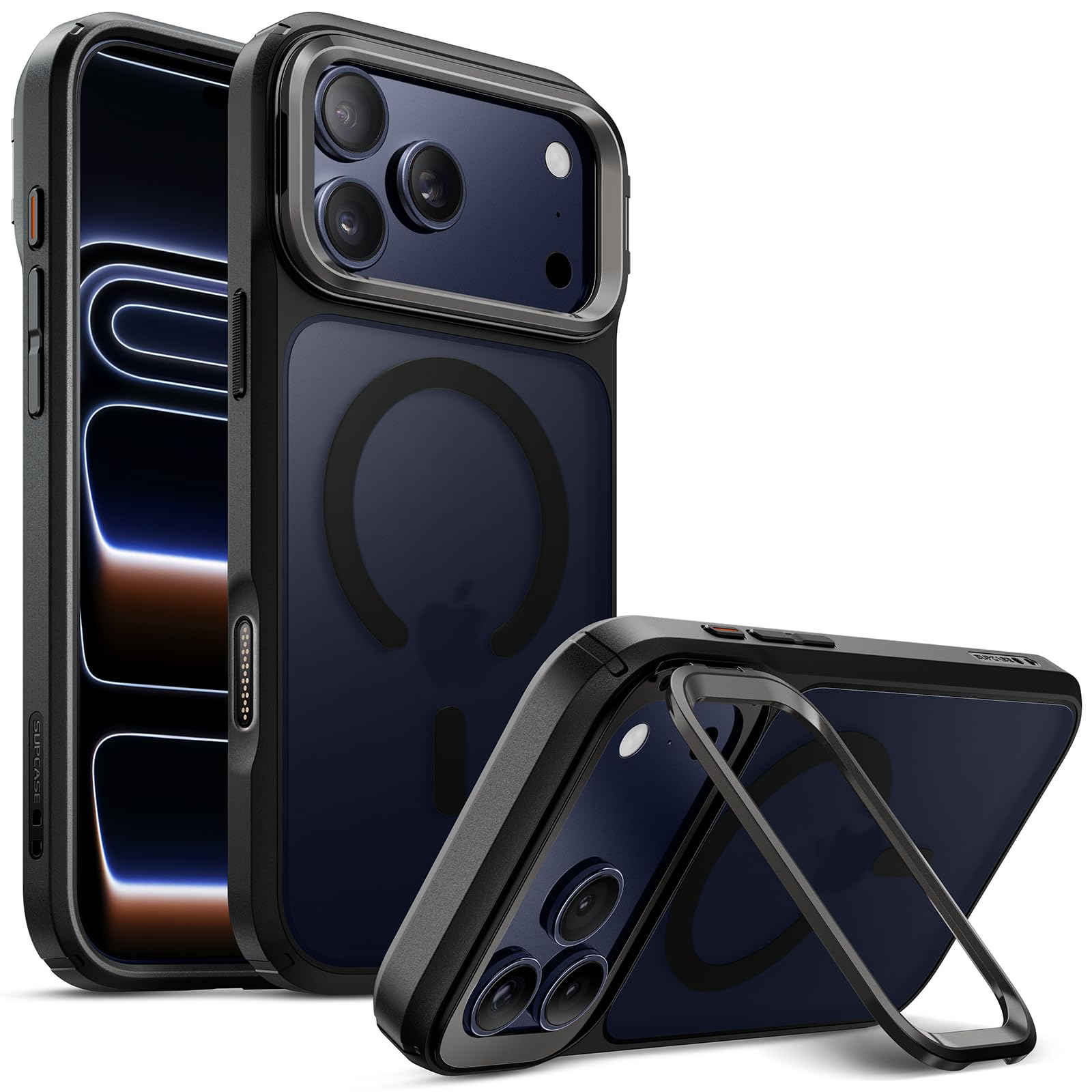 SUPCASE iPhone 17Pro Max/18 Pro Max ケース MagSafe スタンド カメラボタン 15ft耐衝撃 空ブルー