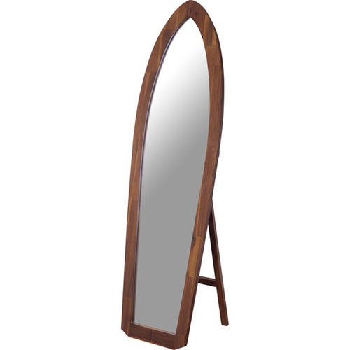 サーフミラー 天然木 アカシア 5mm飛散防止ミラー ラッカー塗装