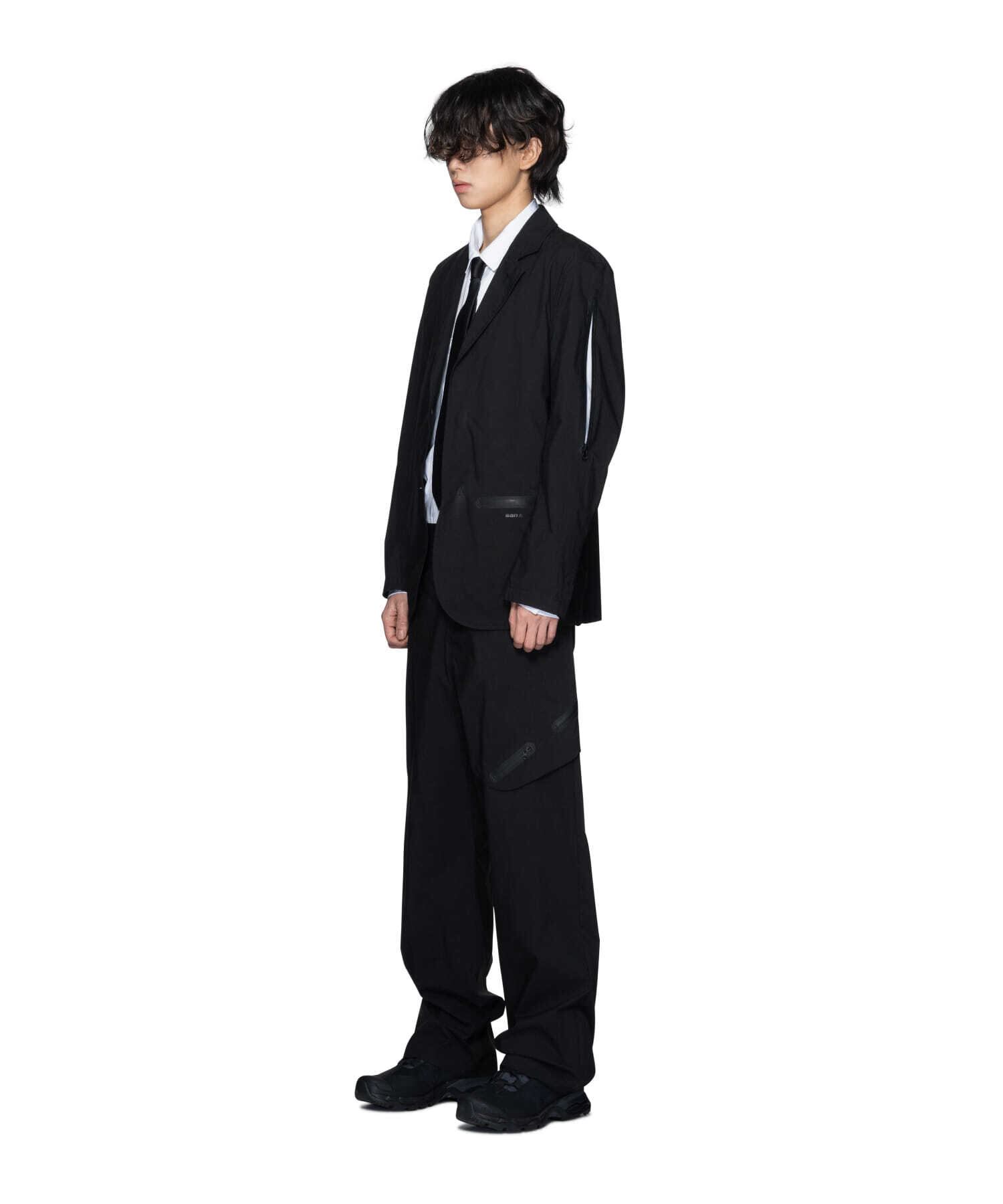SAN SAN GEAR] 23FW WING ZIPPER TROUSER BLACK 正規品 韓国ブランド