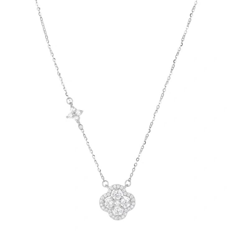 マ*ミ様 クローバー カルセドニー　ネックレス シルバー S925 clover silver necklace クローバーシルバーネックレス | Jewel Mii