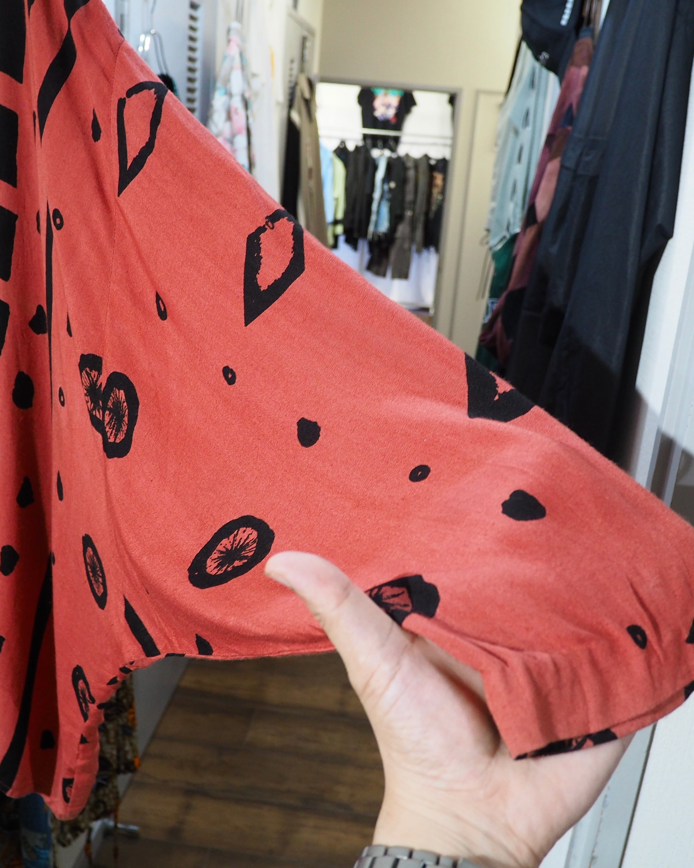 Poisonous Ethnic patterns × Charm custom vintage loose Dolman Sleeve Tee