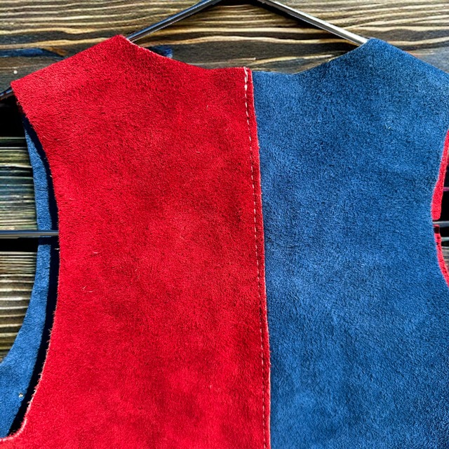 【KIDS】made in usa western leather vest size:1歳前後〜2歳前後
