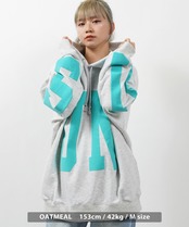 \SALE/◆ビッグロゴ 立体プリント ビッグパーカー◆ng-82522