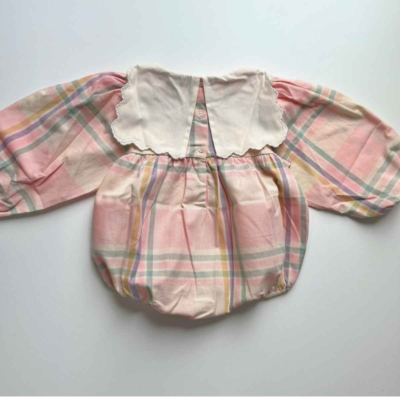 ＜BEBE ORGANIC＞ Lucy Romper チェック ロンパース - 4