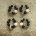 Owly.original ear cuff Onyx x Pyrite