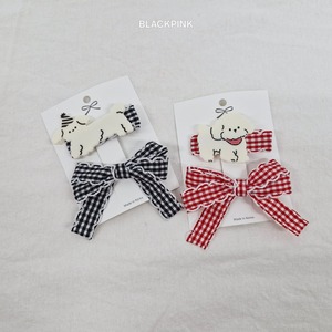 [BLACKPINK] Accessory) Checkered Dog 2-Piece Set-up / [블랙핑크] 악세)체크강아지2종세트