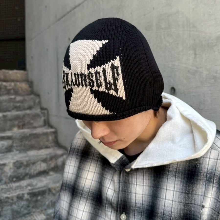 ASKYURSELF 】RIDER CROSS BEANIE | AYIN