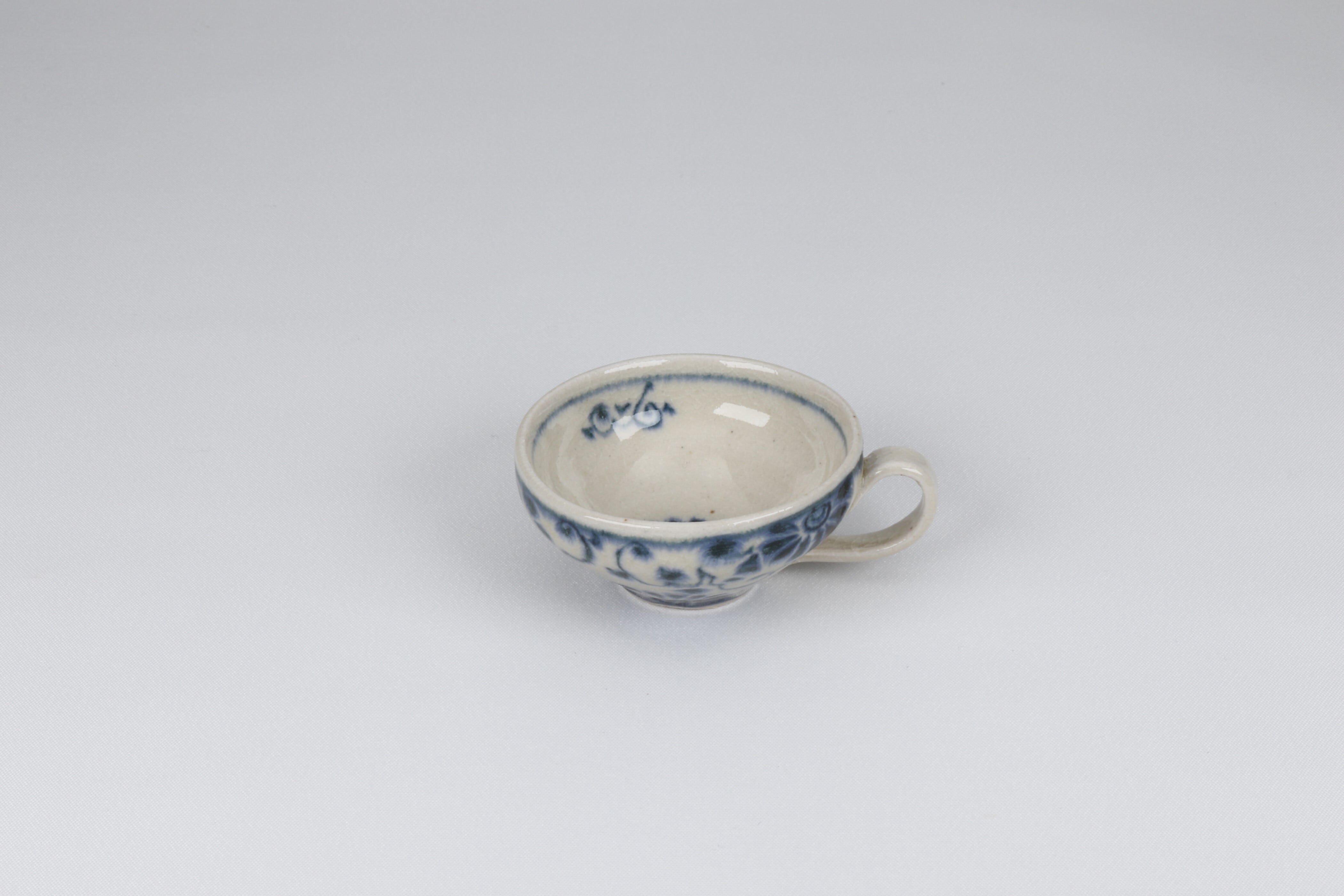 安南 片手珍味鉢 花安南