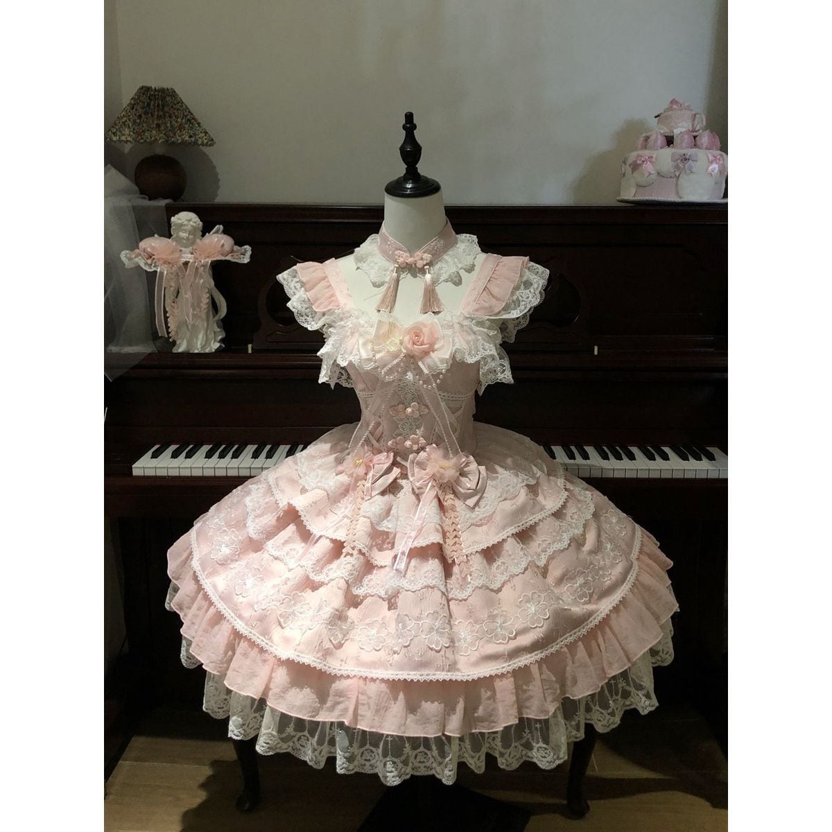 チャイナ風フリルロリータセットアップ：JSK | Maiden's Rêve