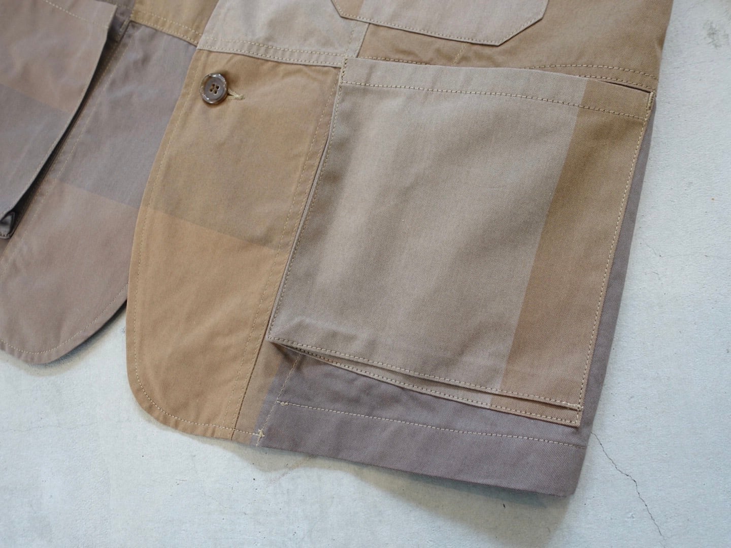 SEVEN BY SEVEN SWITCHING WORK JACKET -Big block check- Size：M