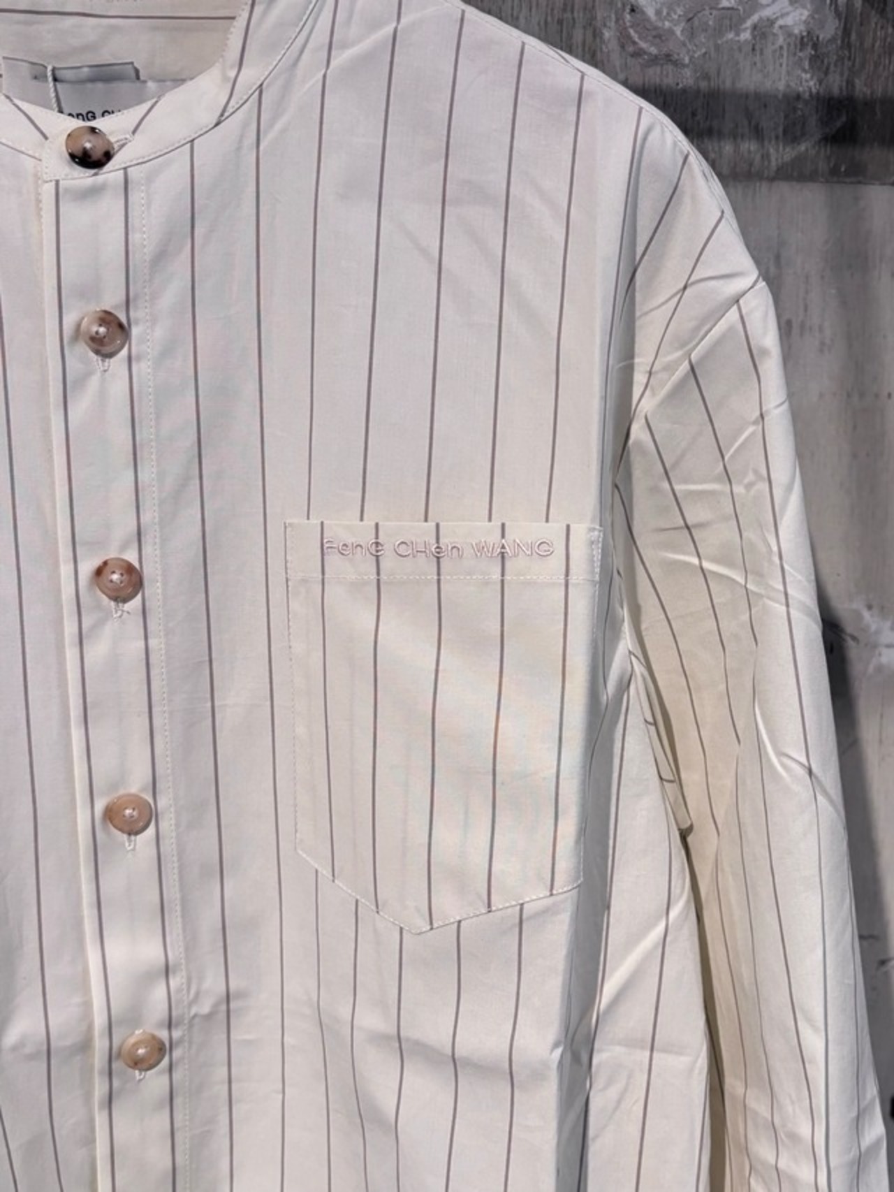 【25SS】 FENG CHEN WANG(フェンチェンワン) / FUS19SR27 / stand Collar Shirt / スタンドカラーシャツ - 2