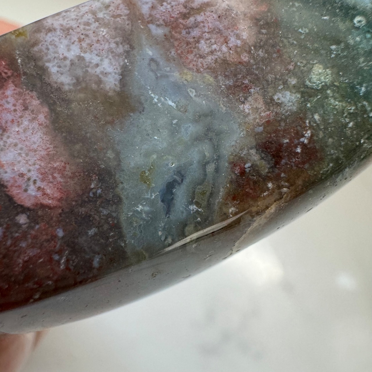 オーシャンジャスパー*フリーフォーム*231220*天然石カービング*天然石インテリア*置き物*インテリアストーン