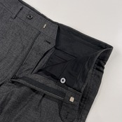 BURBERRY LONDON バーバリー ロンドン カシミヤ混 スリム タック スラックスパンツ 82 /チャコールグレー/三陽商会