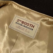 80s ビンテージ 2nd Booth BY LAUTREAMONT MEN ロートレアモン 袖革 レザー スタジャン アワードジャケット M /メンズ