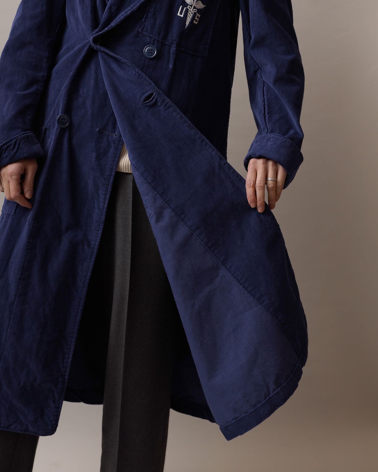 1950's Military / Corduroy Gown
