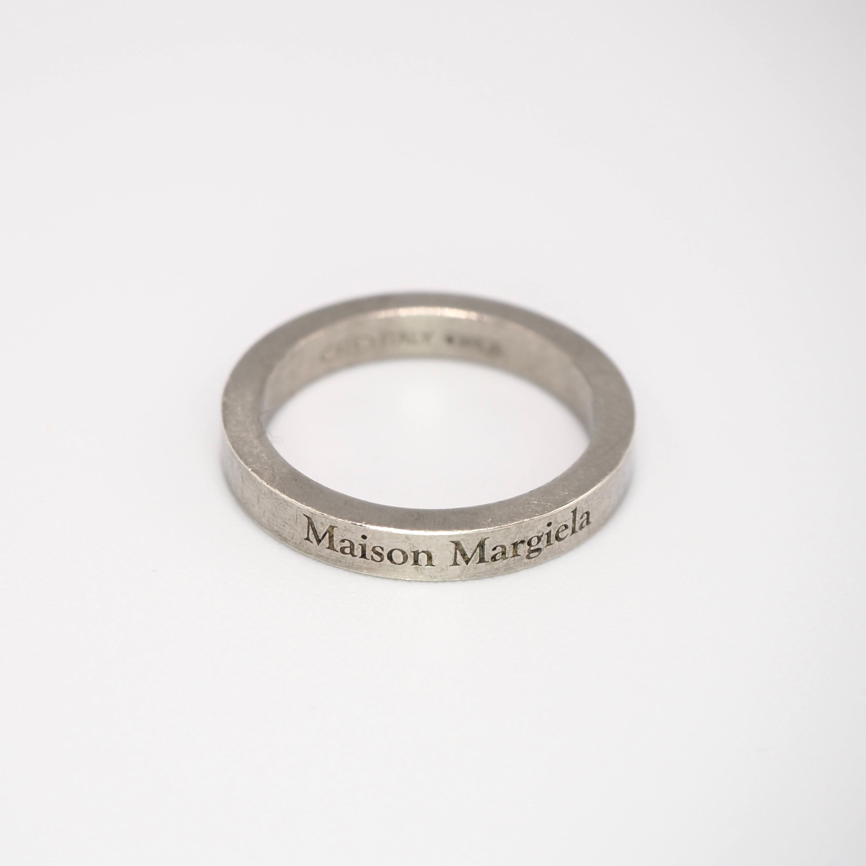 Maison Margiela 約11号 ロゴリング シルバー925 メゾンマルジェラ
