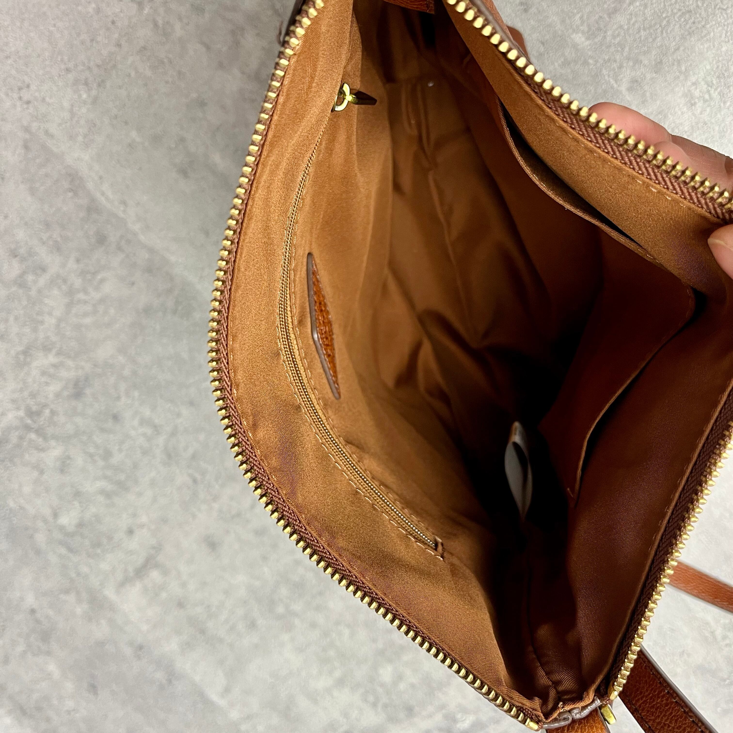 フォッシル FOSSIL 本革 レザー ショルダー バッグ ポーチ Amelia  