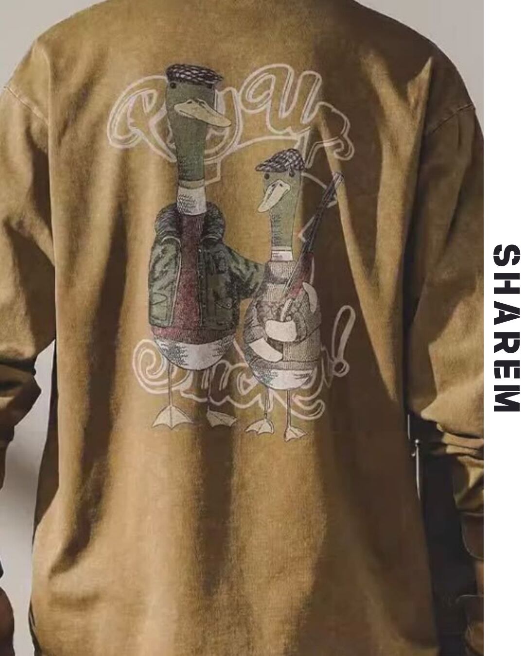 American Men's Long-sleeved T-shirt B0217