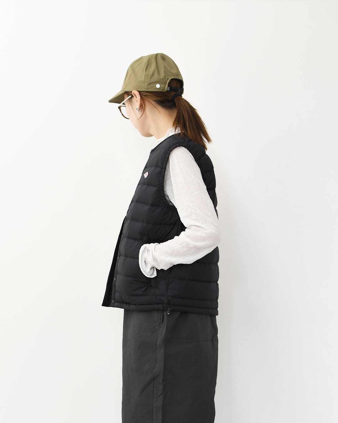 DANTON [ダントン] W CREWNECK INNER DOWN VEST [DT-A0002RRT] クルー