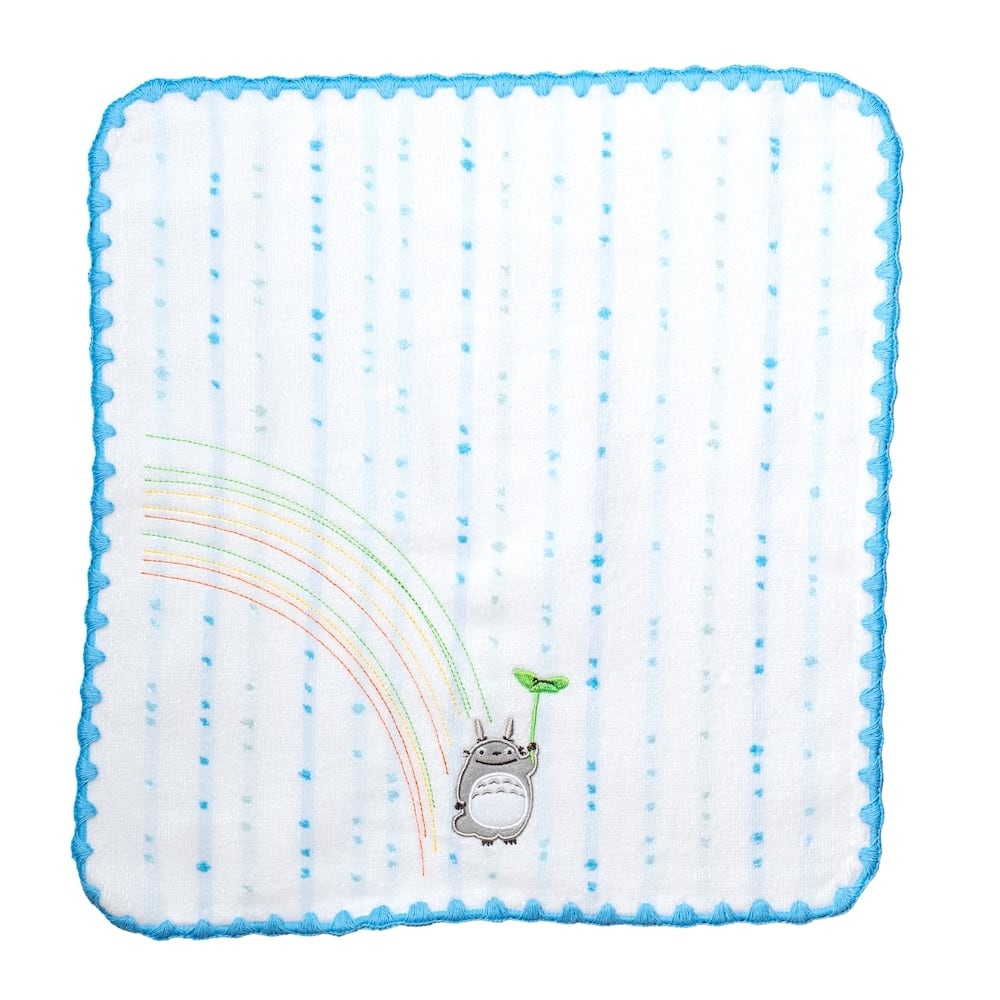 となりのトトロ ウォッシュタオル 虹ブルー（7232） | すすのこ商店