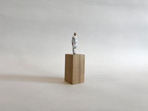 (w02）wood figure-mini台付