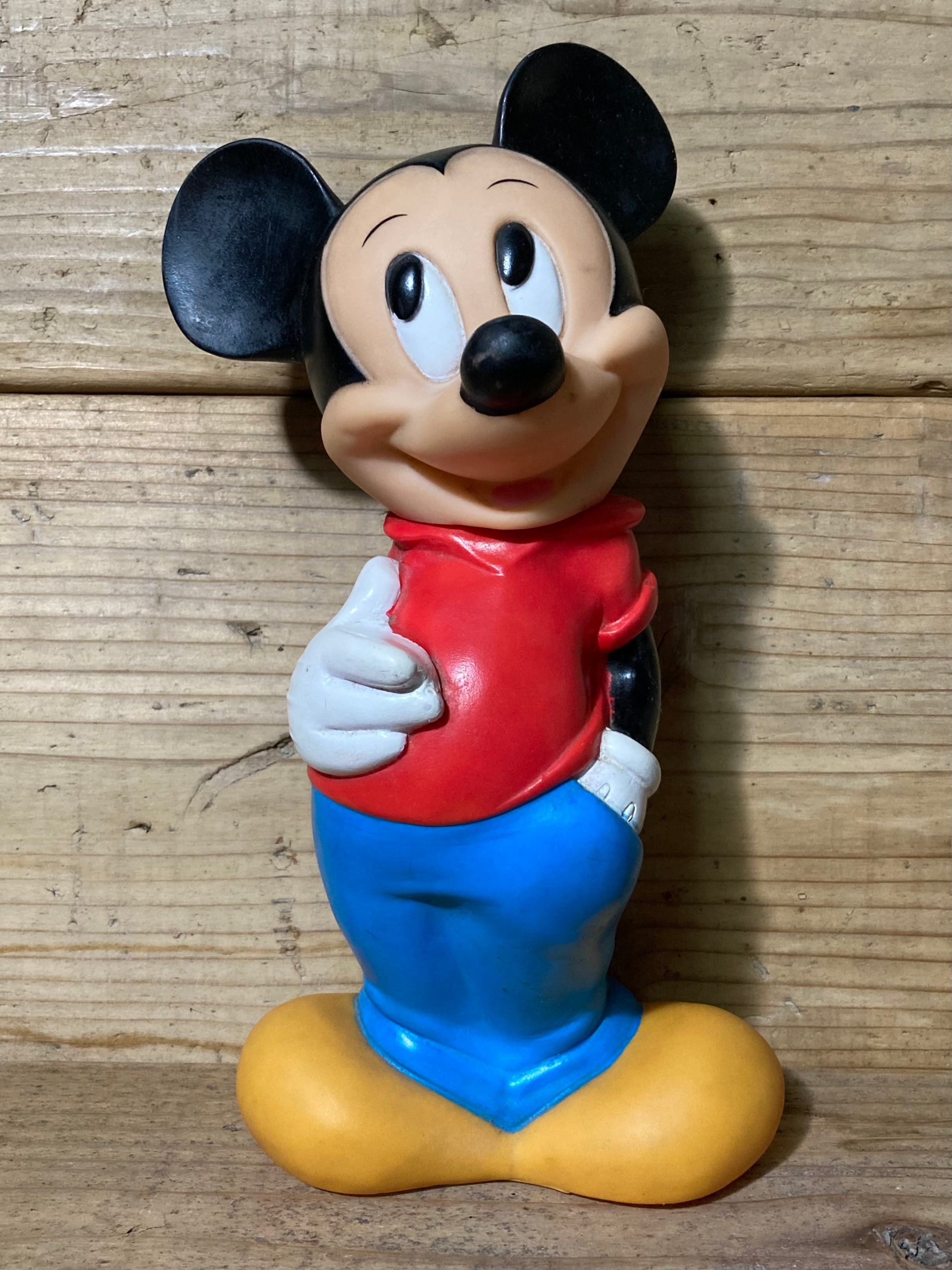 VINTAGE MICKEY MOUSE Coin Bank (beady antiques)