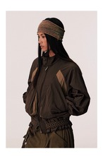 CONP Knitting Patchwork Raglan Jacket