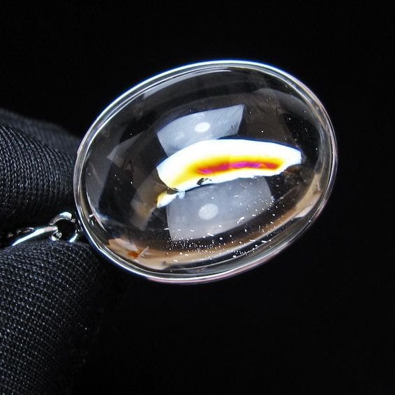 アイリスクォーツ 水晶 ペンダント 虹入り メール便可 一点物 112-14123