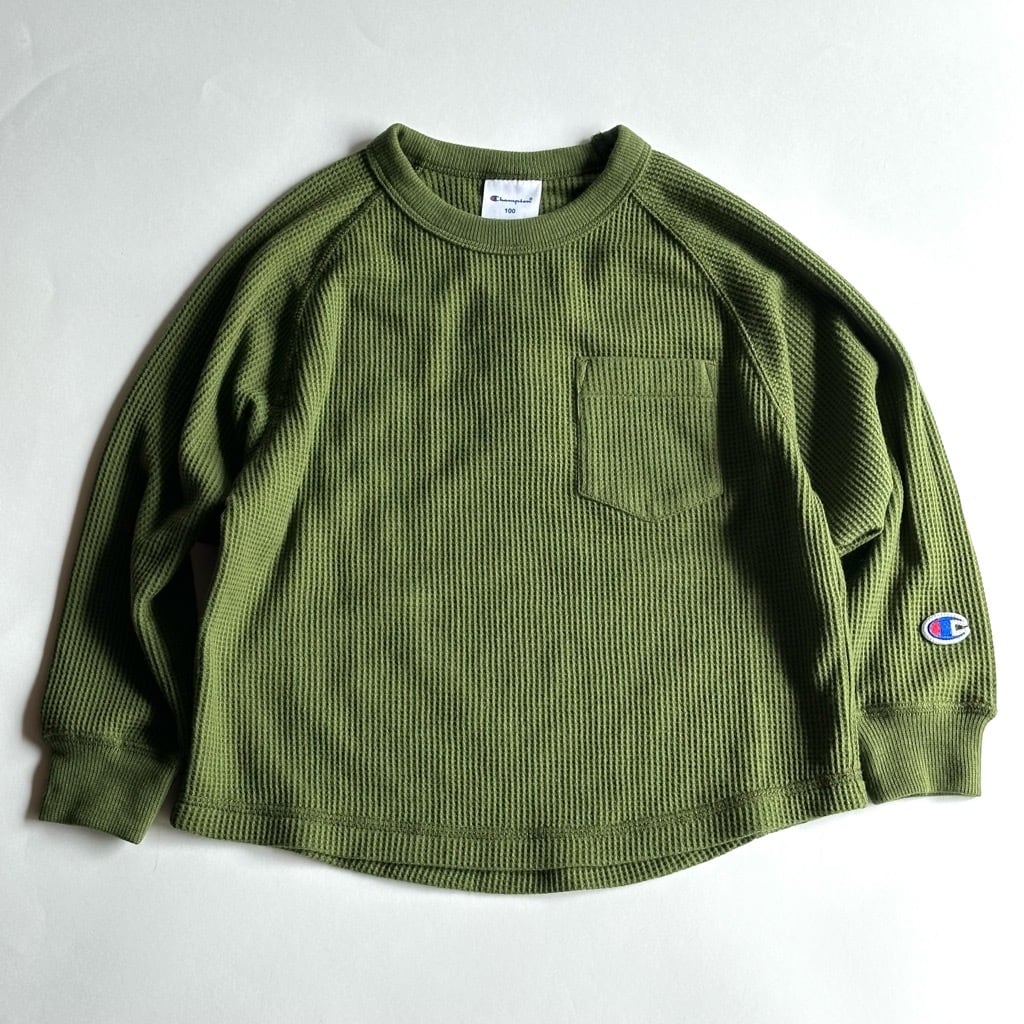 Champion Thermal L/S T-Shirt【100-140cm】Olive