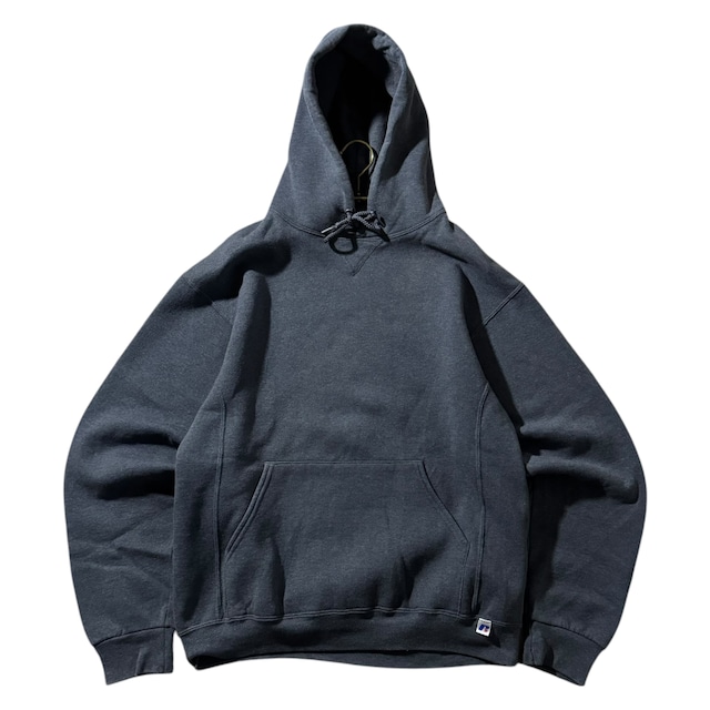 00's Russell Athletic plain gray hoodie