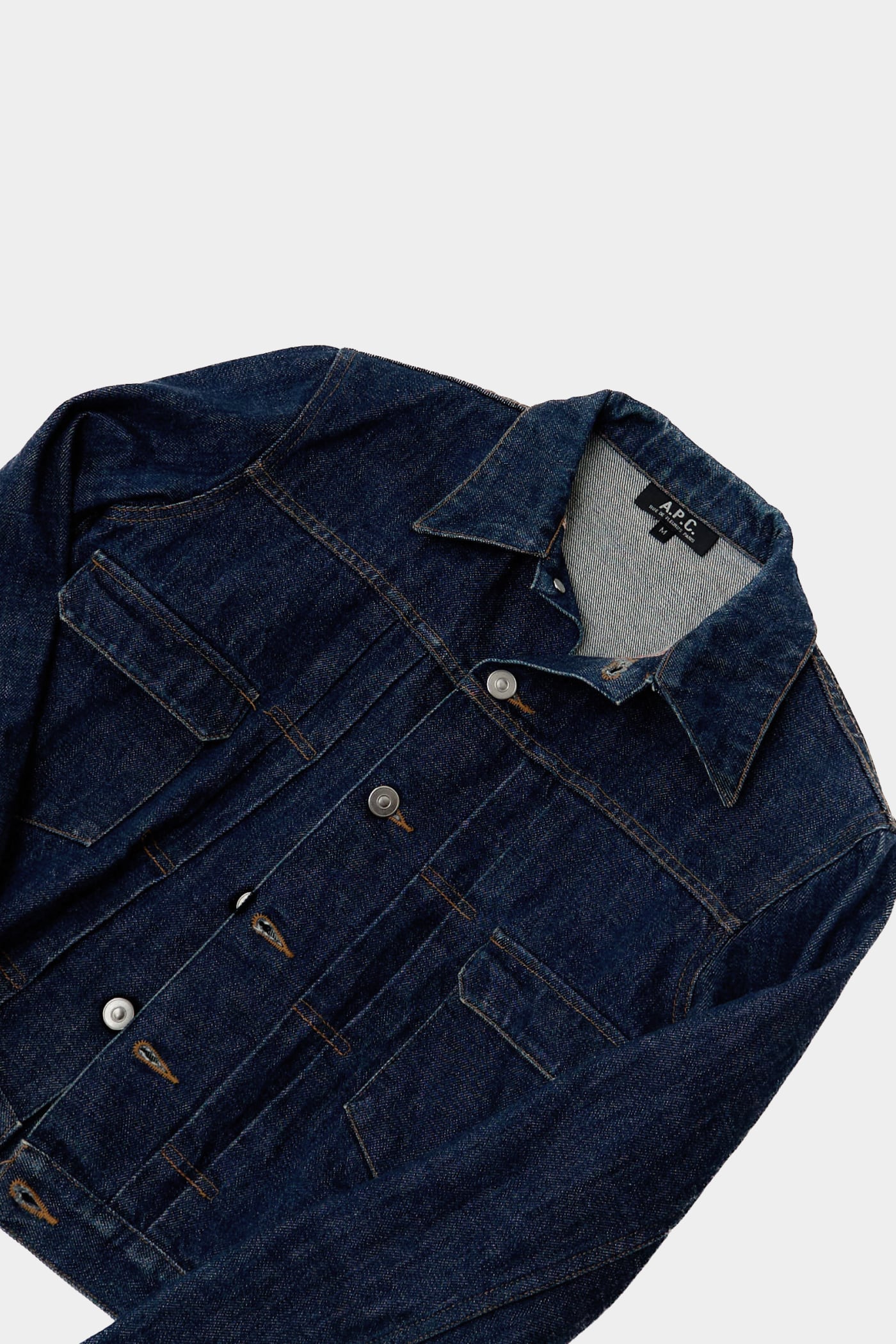 A.P.C デニムジャケット イーストバイウエスト期 セカンド型 濃紺 イーストバイウエスト期日本製 A.P.C. 2nd DENIM JACKET | Reben