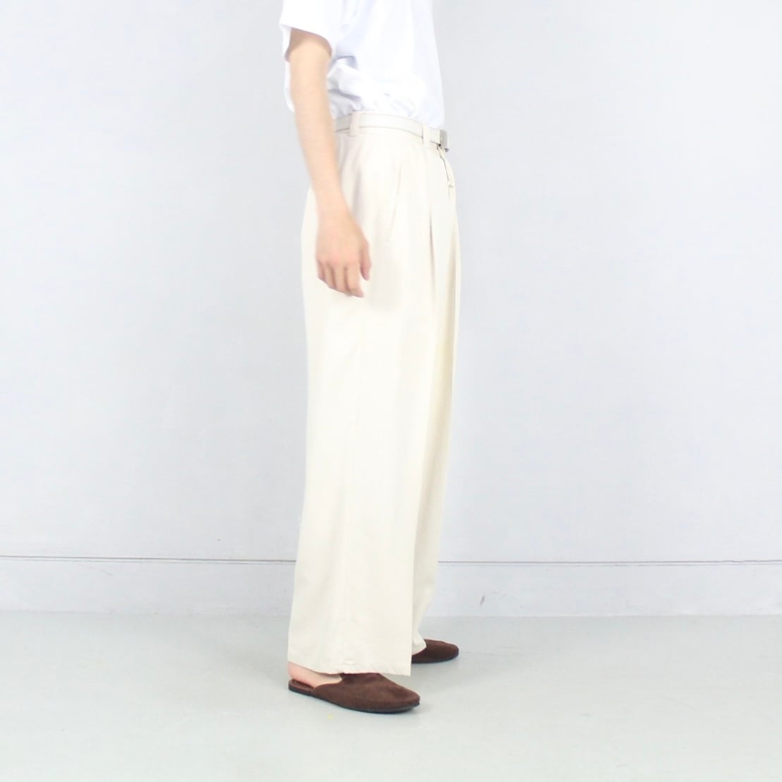 tommy bahama 2タック シルク100% ワイド バギー スラックス