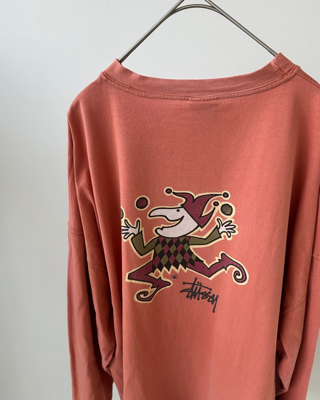 -Stuusy- Vintage 80-90s L Long Sleeve Print T-Shirt