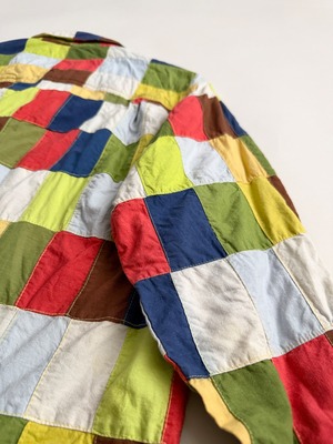 Patchwork plaid shirt